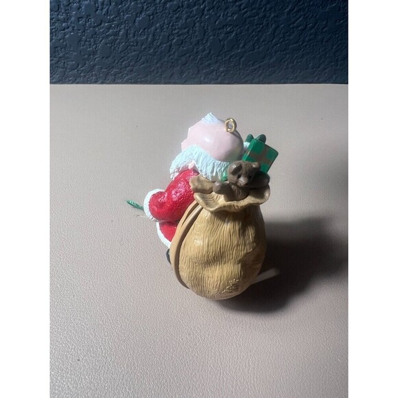 Vintage 1993 Hallmark Ornament Santa Claus Bag of Toys Holiday Christmas Decor - Picture 2 of 3